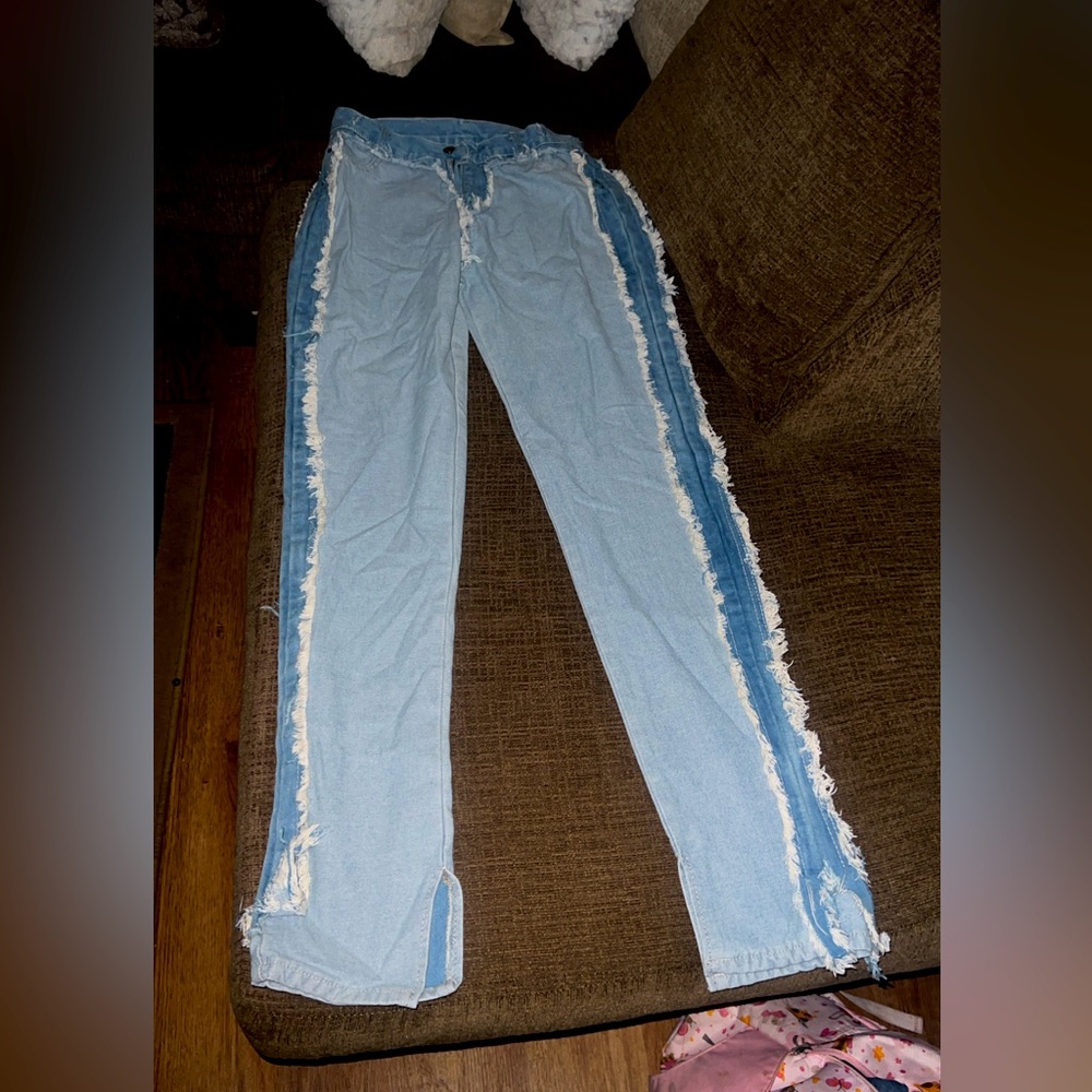 Women’s two tone jeans